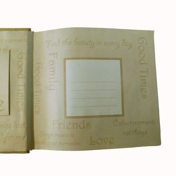 Recollections Good Times Photo Album Tan Holds 200 Photos 4x6 - Picture 5 of 8